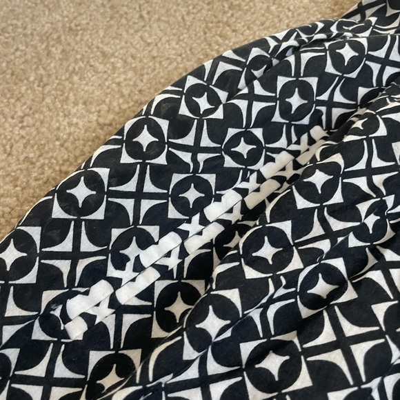 White House Black Market black and white patterned A-line dress - Picture 7 of 7